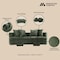 Manhattan Comfort 3-Piece Verandah 90.6 in. Sofa, 112 in. XL Sofa, and Accent Chair in Olive Green 3-SFLSAC17-OG - alternate 8